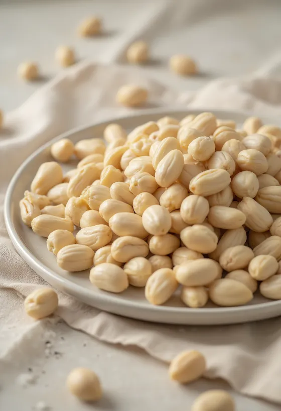 Različite vrste pinjola na hrpicama: duguljasti, kratki i tamniji