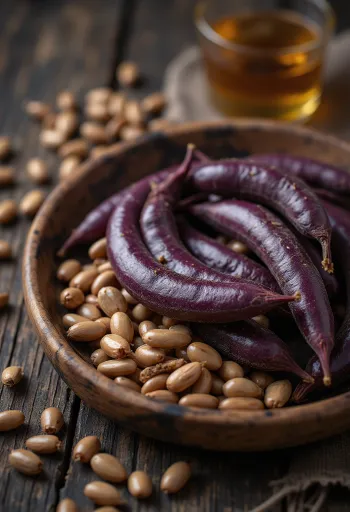 Suh zrna lablab graha (jácintbab), različitih boja