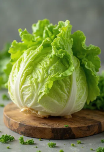 Svježa glavata salata, vidljivi unutarnji listovi