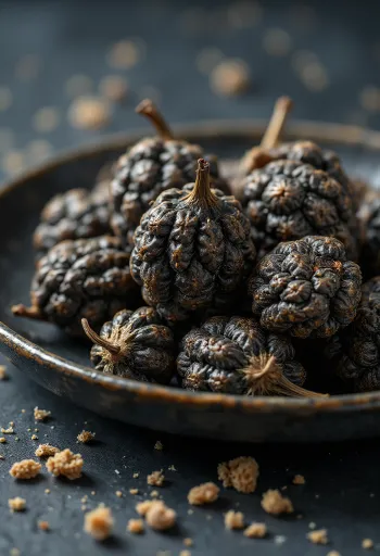 Plodovi dugog papra na drvenoj površini