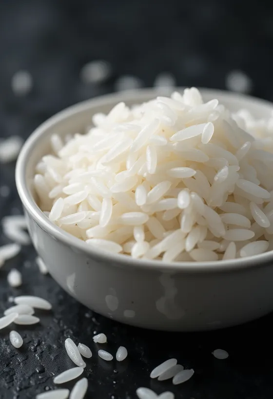 Svježe kuhana jasmin riža, meka i mirisna