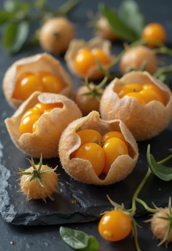 Bobice peruanske jagode (Physalis) žarko narančaste boje s papirastom ovojnicom