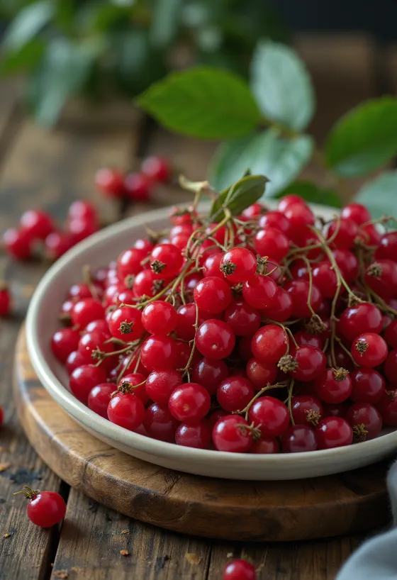 Bobice crvene bazge, jarko crvene boje i blago sjajne površine