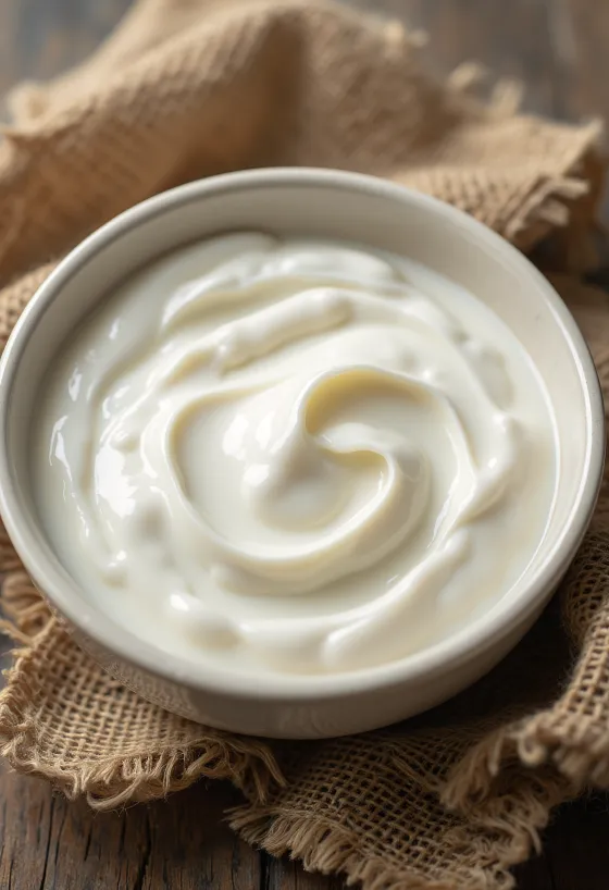 Natur jogurt u maloj zdjelici, kremasta bijela mliječna namirnica