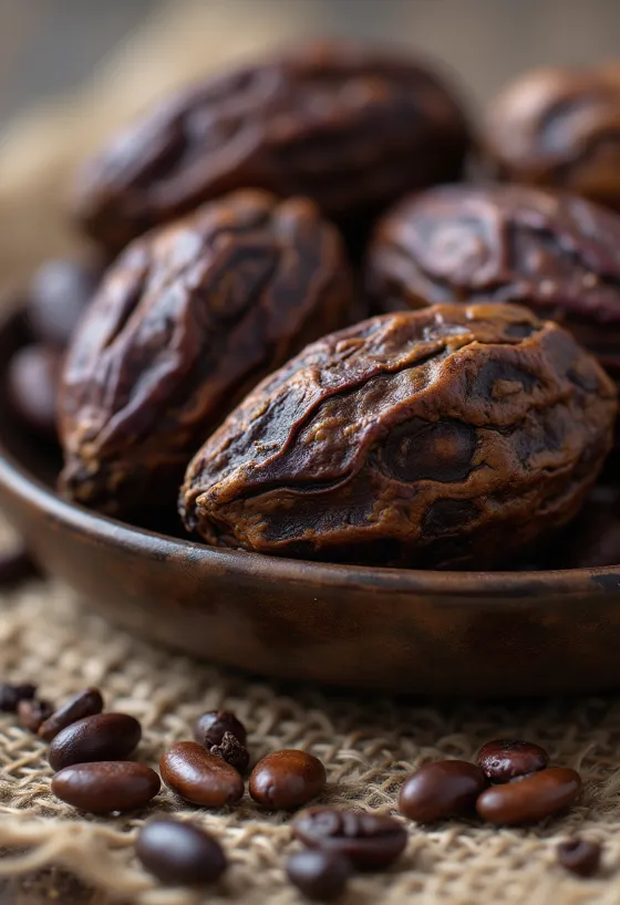 Sirova, nefermentirana kakao zrna i sjemenke u prirodnom obliku