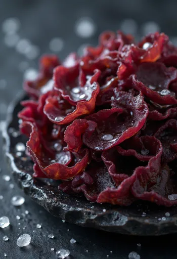Sušena dulse alga crvenkaste boje