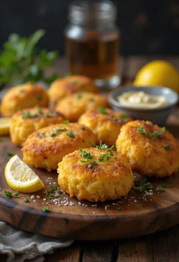 Bolinho de bacalhau sa slanutkom, poslužene hrskave riblje kuglice