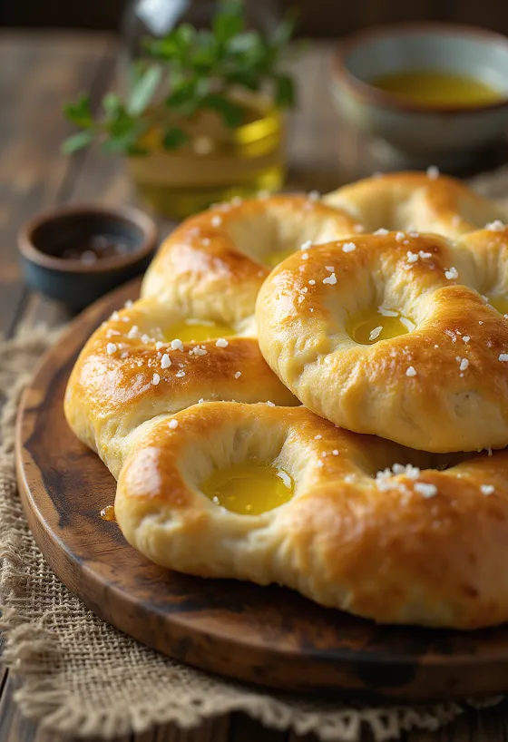 Tradicionalna focaccia s kvascem poslužena