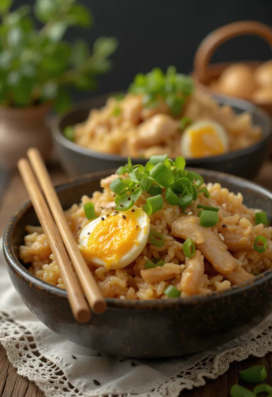 Nasi Goreng sa satayem i piletinom