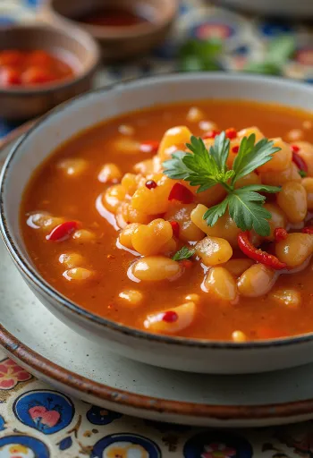 Gusti, crvenkasti slatko-kiseli umak u zdjelici