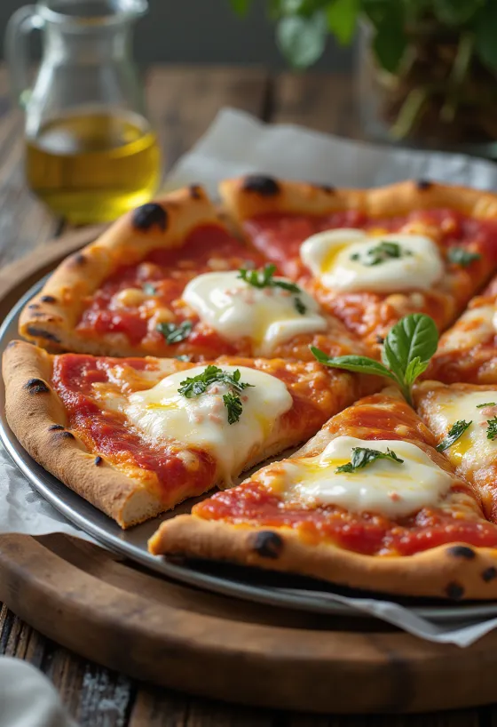 Klasična Margherita pizza s bosiljkom