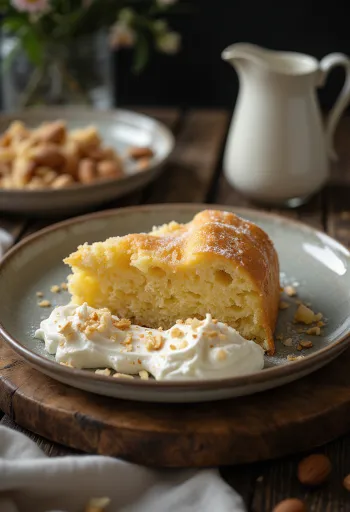 Marcipan torta iz snova servirana