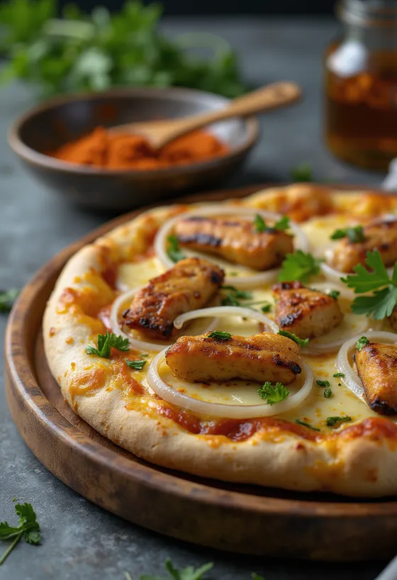Pizza Ghanaian Style poslužena