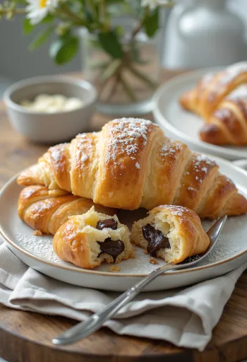 Bezglutenski croissant poslužen