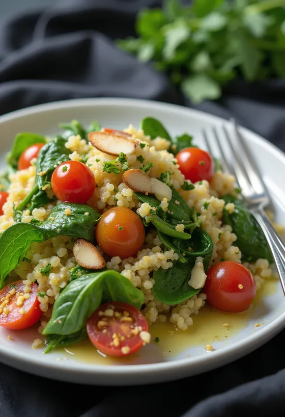 Salata od kvinoje s limetom i špinatom
