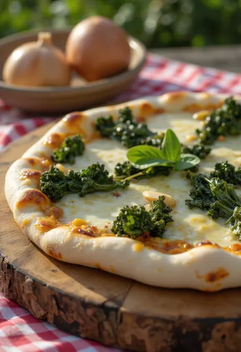 Pizza al Cavolo Nero s lisnatim keljom i sirom