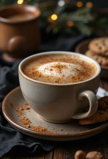 Latte s okusom medenjaka svježe poslužen
