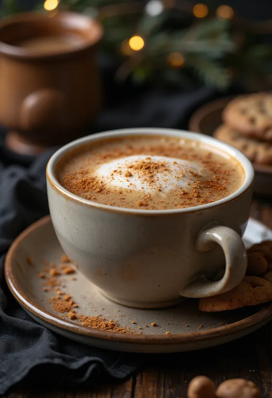 Latte s okusom medenjaka svježe poslužen