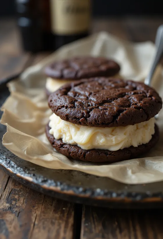 Ice Cream Sandwich poslužen na tanjuru