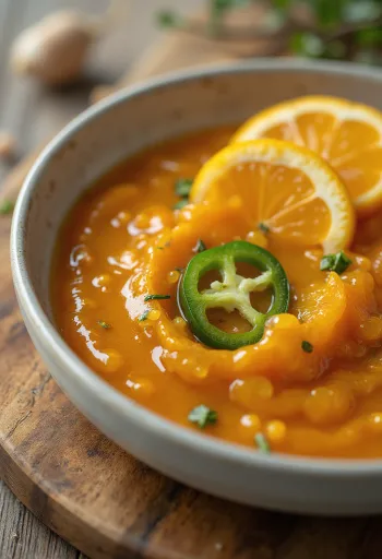 Umak od naranče s jalapeñom i đumbirom poslužen