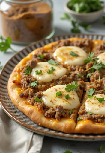 Pizza Maroccaine poslužena