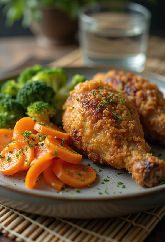 Pohani pačji batak s povrćem poslužen