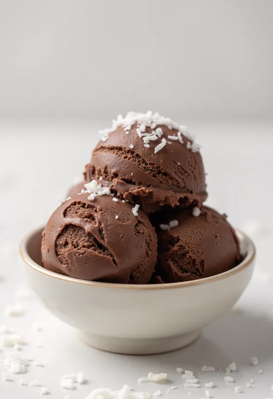 Tamni veganski čokoladni sladoled