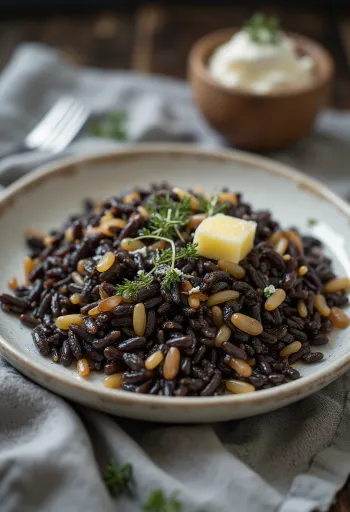 Zdjela kuhane divlje riže