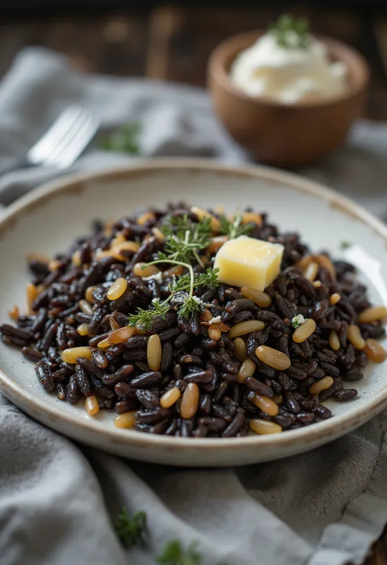 Zdjela kuhane divlje riže