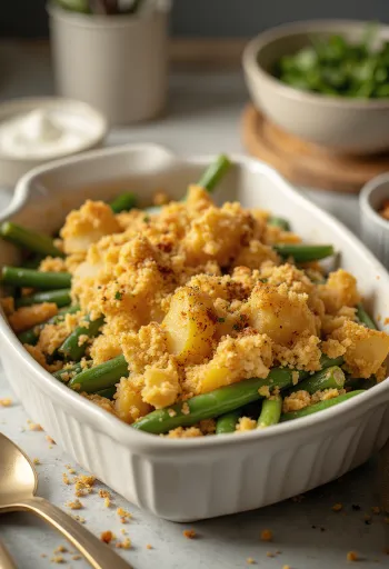 Veganske zapečene mahune s krumpirom