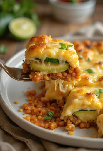 Složenac od tikvica i crvene leće poslužen