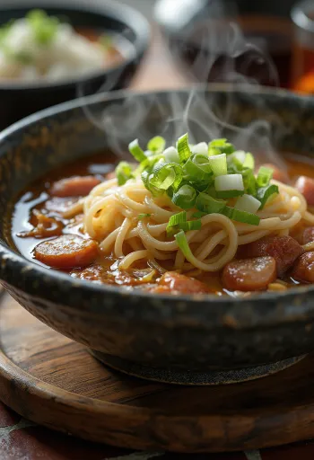 Vruća juha s kolutićima krvavice