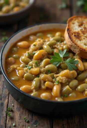 Varivo od mahuna u gustom umaku s vrhnjem, posuto svježim koprom