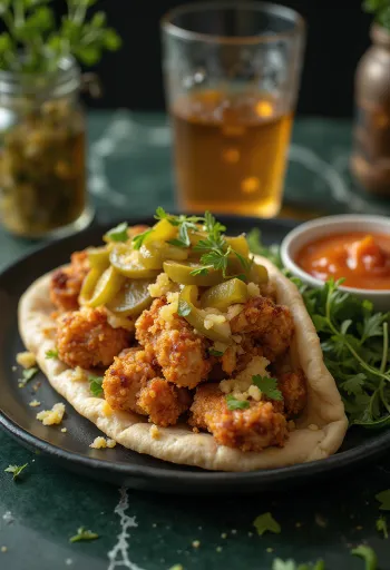 Chicken Shawarma poslužena u pita kruhu