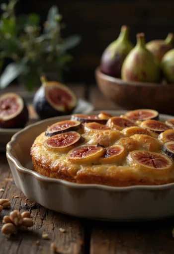 Torta od smokava i oraha poslužena