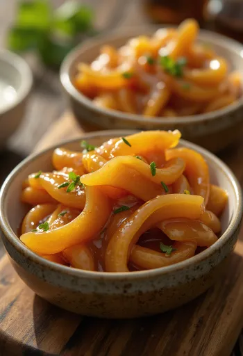 Karamelizirani umak od đumbira poslužen