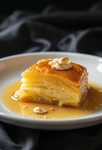 Galaktoboureko s nadjevom od badema