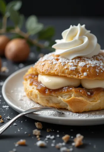 Kremšnite od kestena poslužene