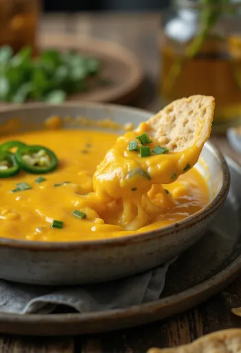 Jalapeño umak od sira poslužen