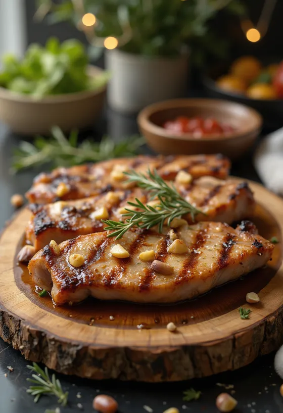 Svinjska vratina na žaru poslužena