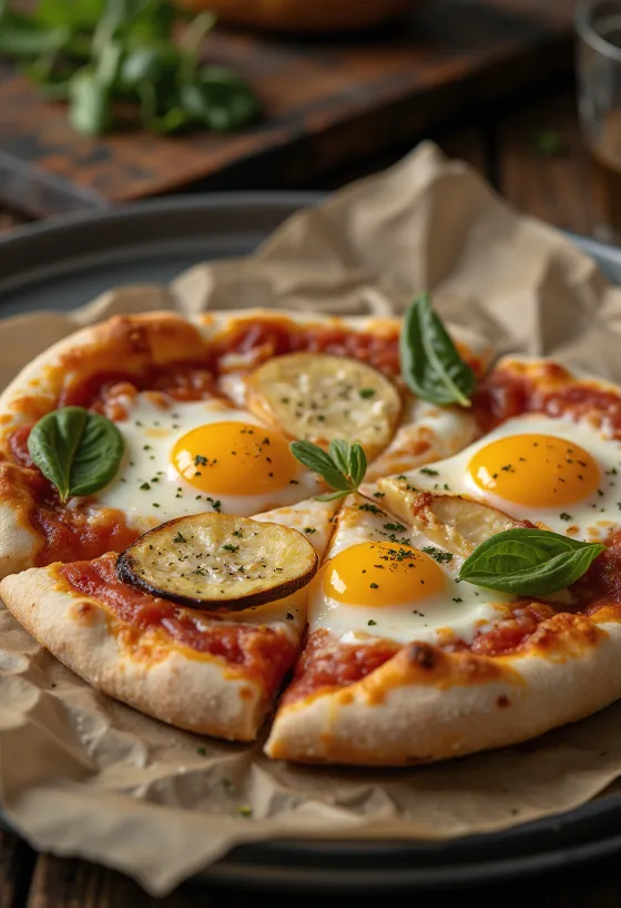 Pizza alla Melanzana s patlidžanom i mozzarellom