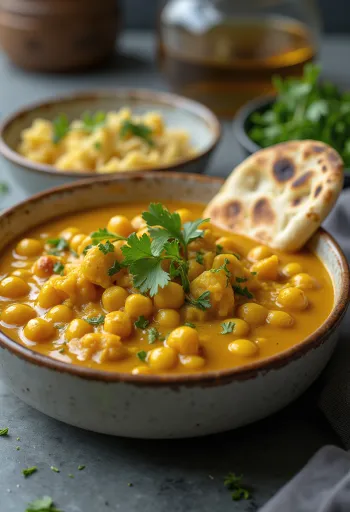 Curry od slanutka s kokosovim mlijekom i začinima