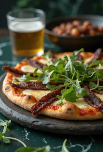 Pizza Sudafricana servirana
