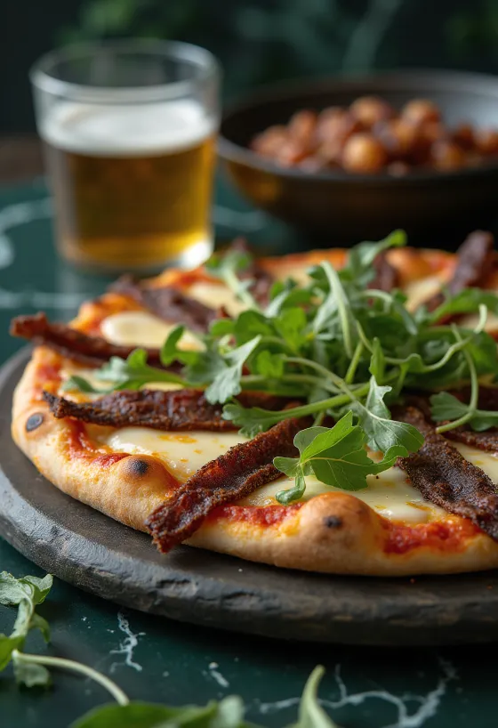 Pizza Sudafricana servirana