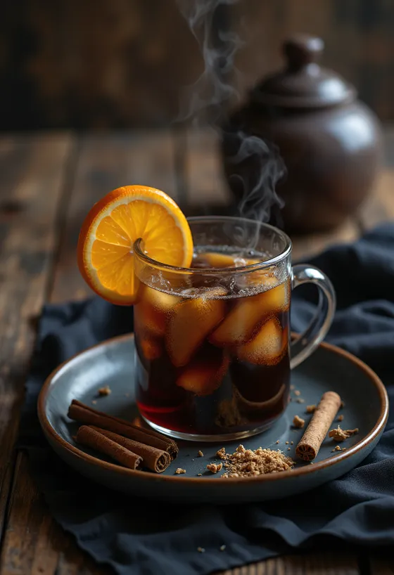 Začinjeni chai punč svježe poslužen