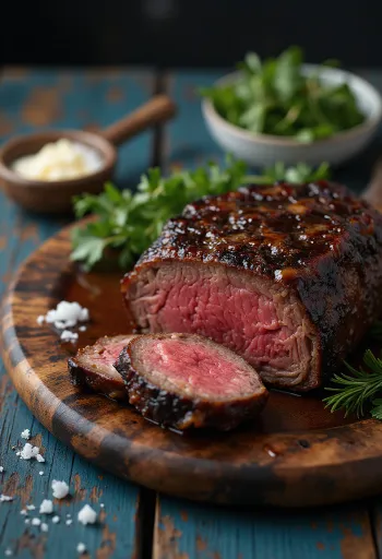 BBQ steak sočno poslužen