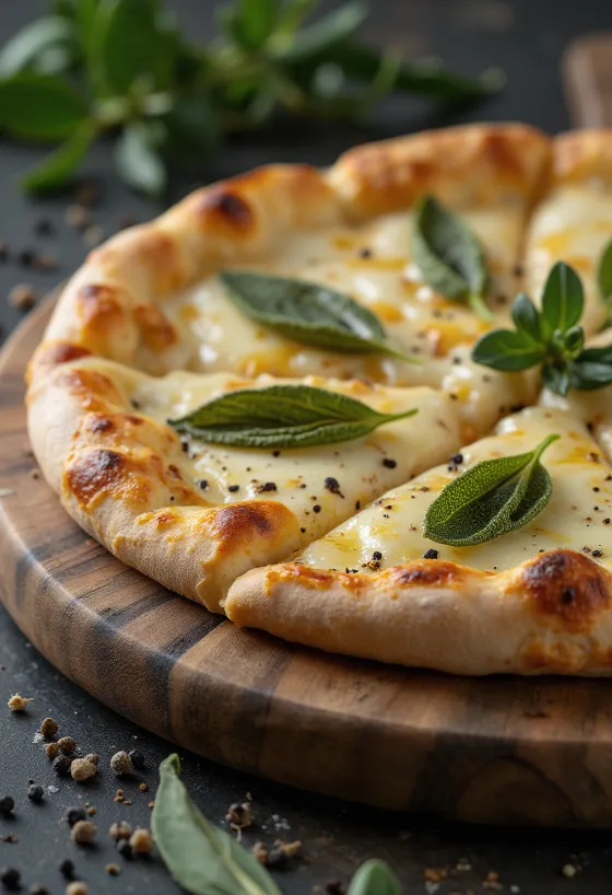Pizza alla Salvia s kaduljom i sirom