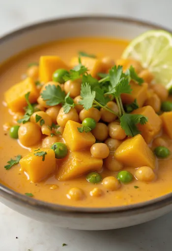 Veganski curry s kokosovim mlijekom i povrćem