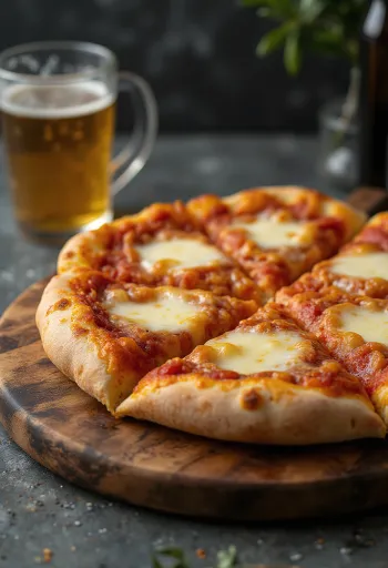 Pizza al Provola s dimljenim provola sirom i svježim bosiljkom