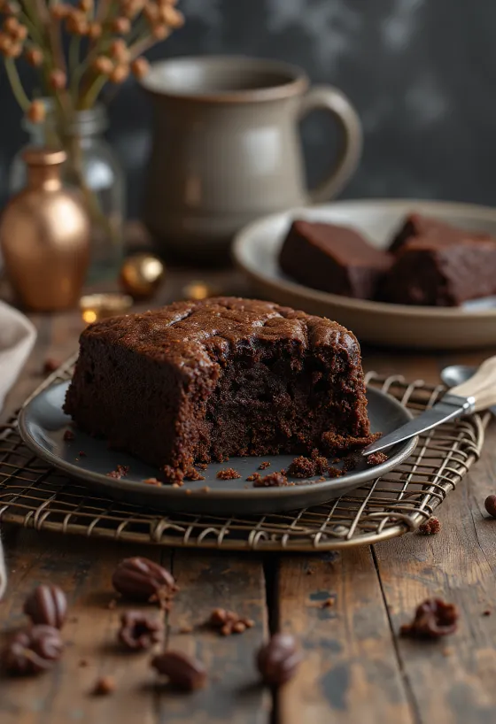 Domaća čokoladna torta poslužena